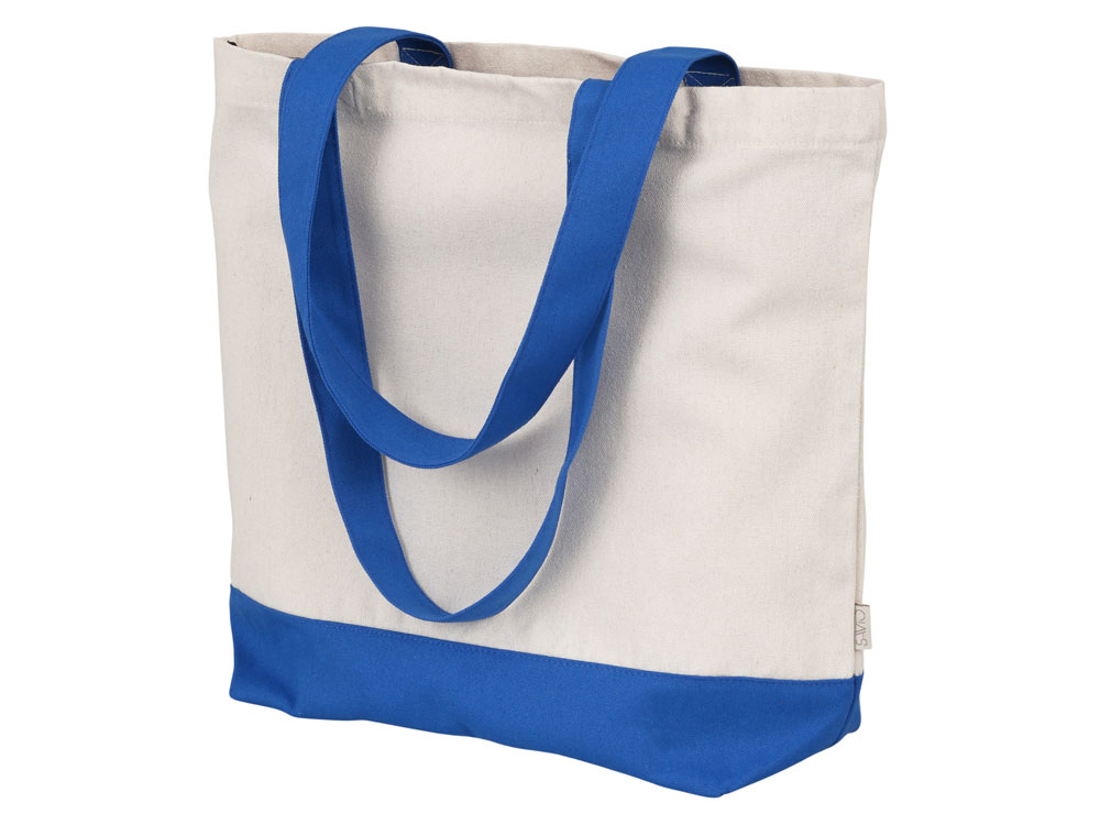 Сумка для шоппинга Cotton из переработанного хлопка 280 г, синий-0