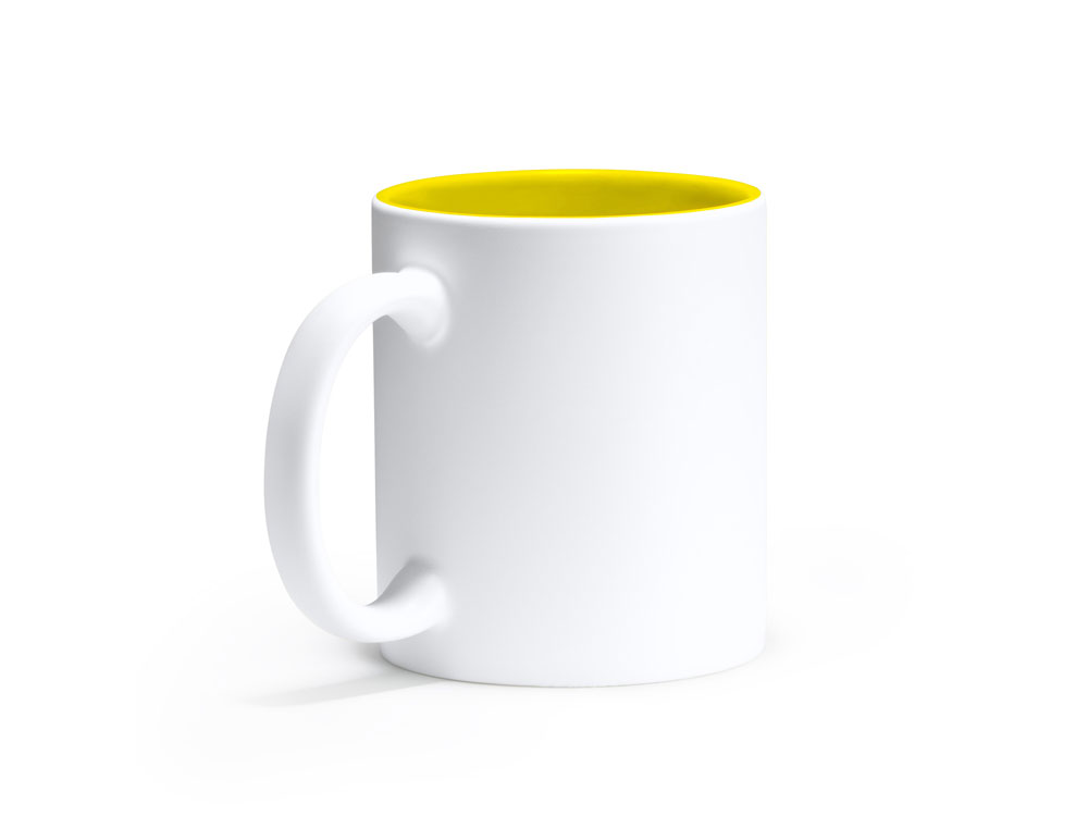 Керамическая кружка ROIBO на 350 мл, желтый-0