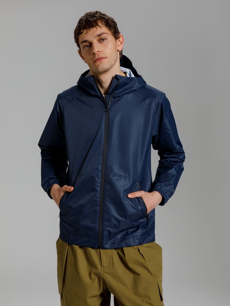 Куртка унисекс Nordvind DWR, темно-синяя-3