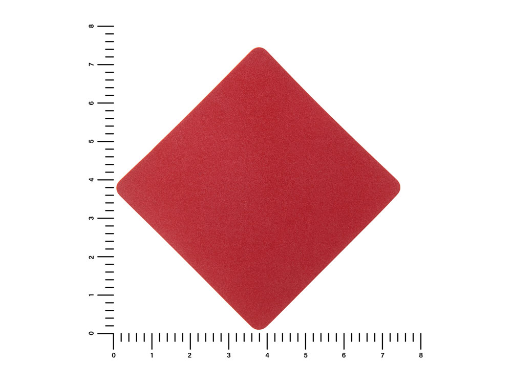 ПАТЧ РОМБ nubuk (красный) 7,6 х 7,6 см-1