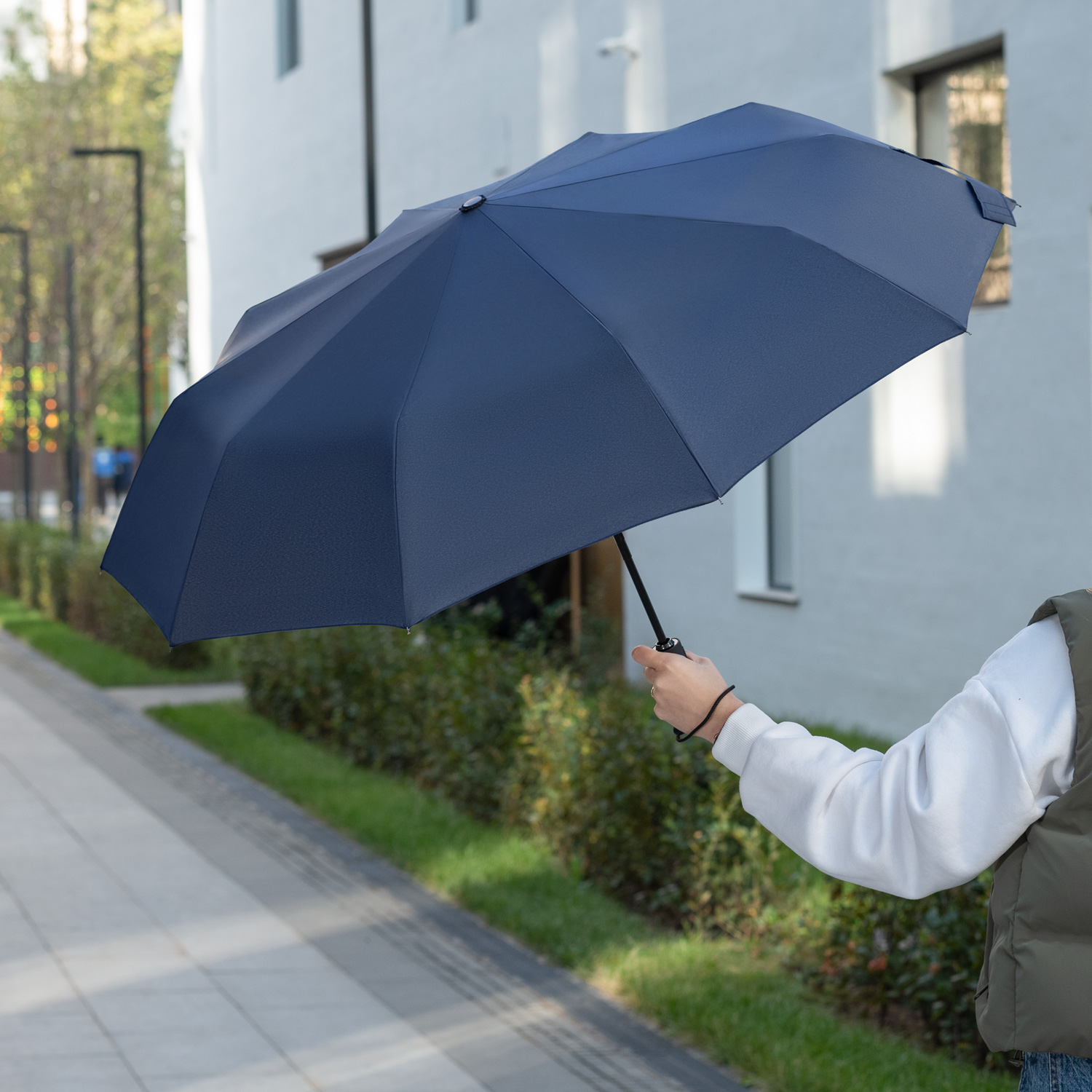 Зонт складной Levante, синий-12