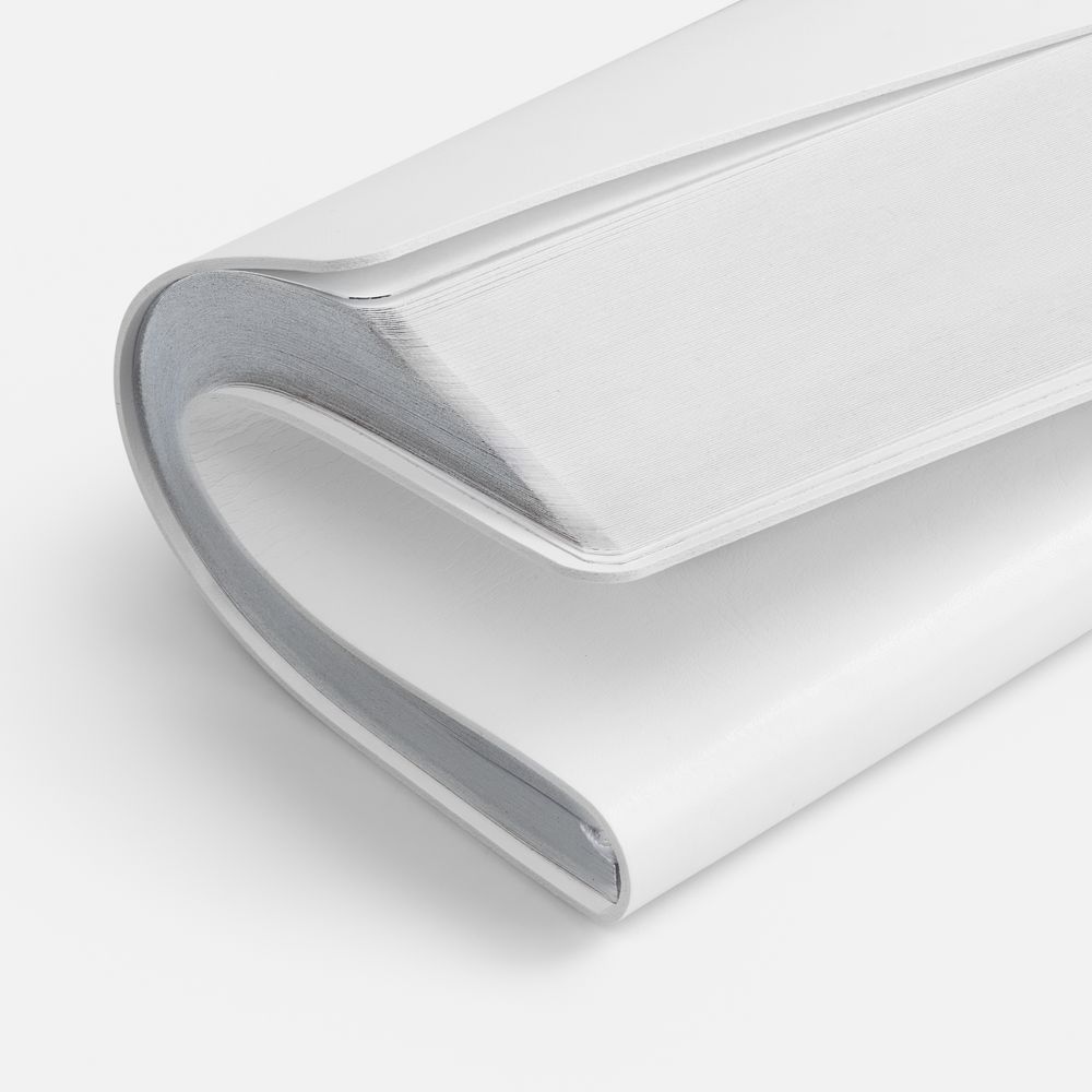 Ежедневник Nebraska Flex, недатированный, белый с серебристым-3