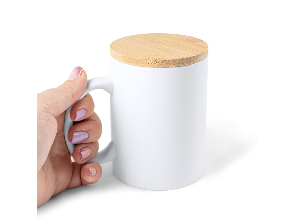Керамическая кружка BERRY Eco line объемом 370 мл., белый-2