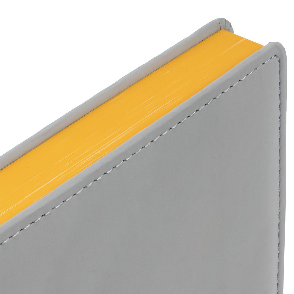 Ежедневник Spain Shall на заказ, недатированный, серый с желтым-2