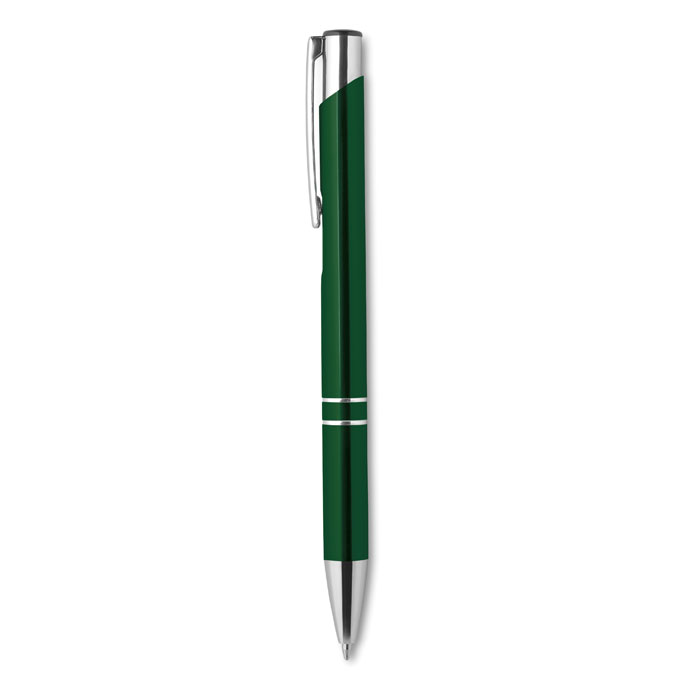 Recycled aluminium ball pen, зеленый-0