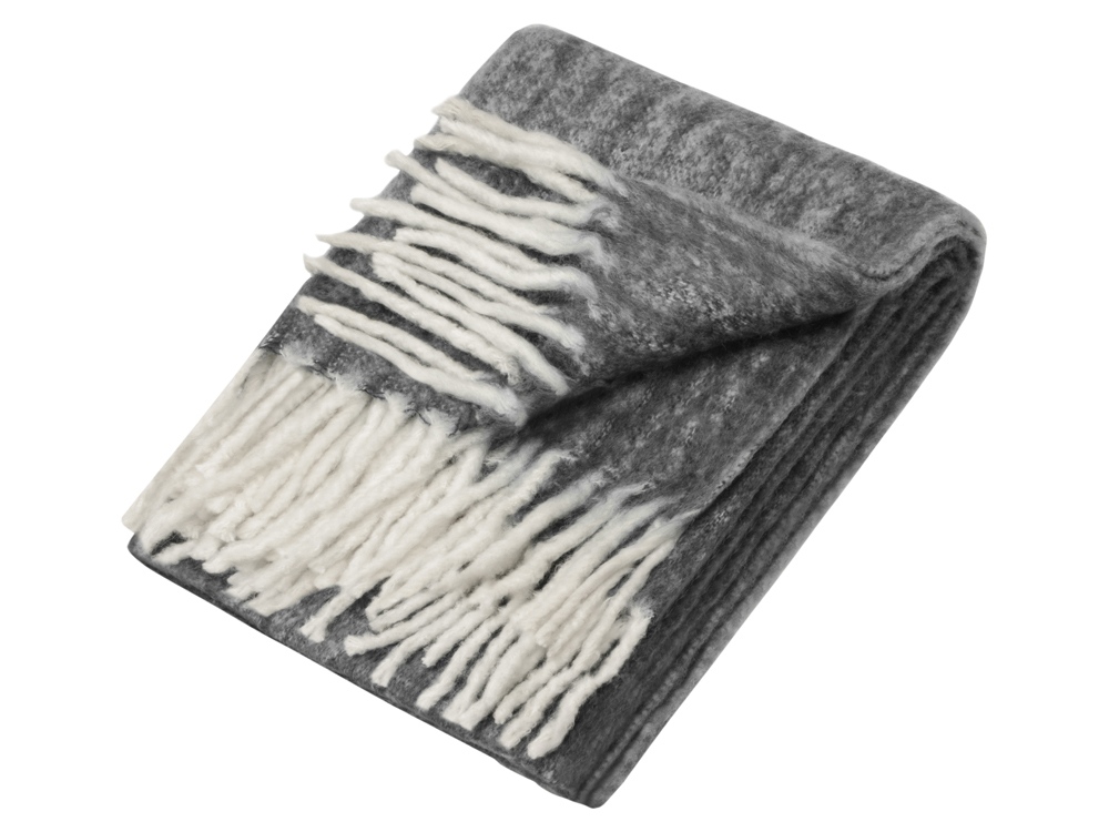 Плед Warmy с шерстью, темно-серый-2