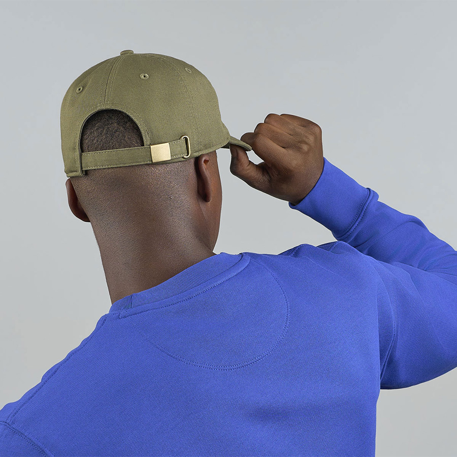 Бейсболка DAD HAT-S, 6 клиньев, металлическая застежка, темно-серый-5