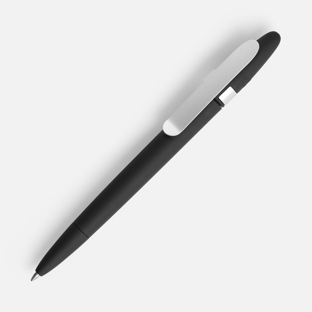 Ручка шариковая Prodir DS5 TSR Metal Clip, черная-0