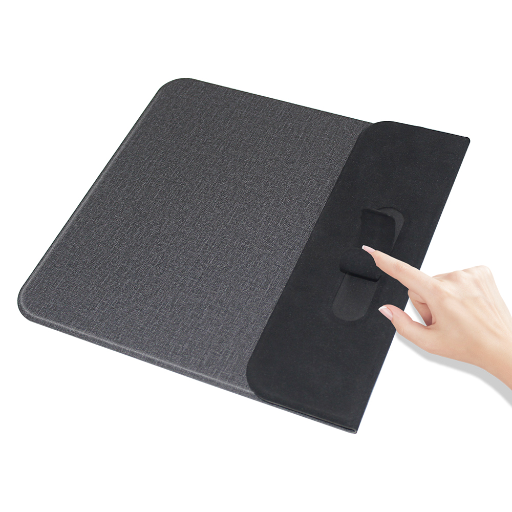 Коврик для мышки с беспроводной зарядкой Gratto, Черный-1