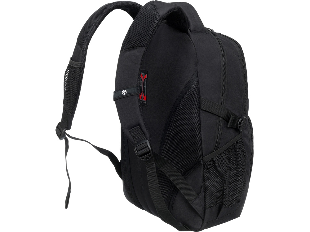 Рюкзак TORBER РАКЕТА, чёрный, полиэстер, 33х15х45 см, 22 л-2