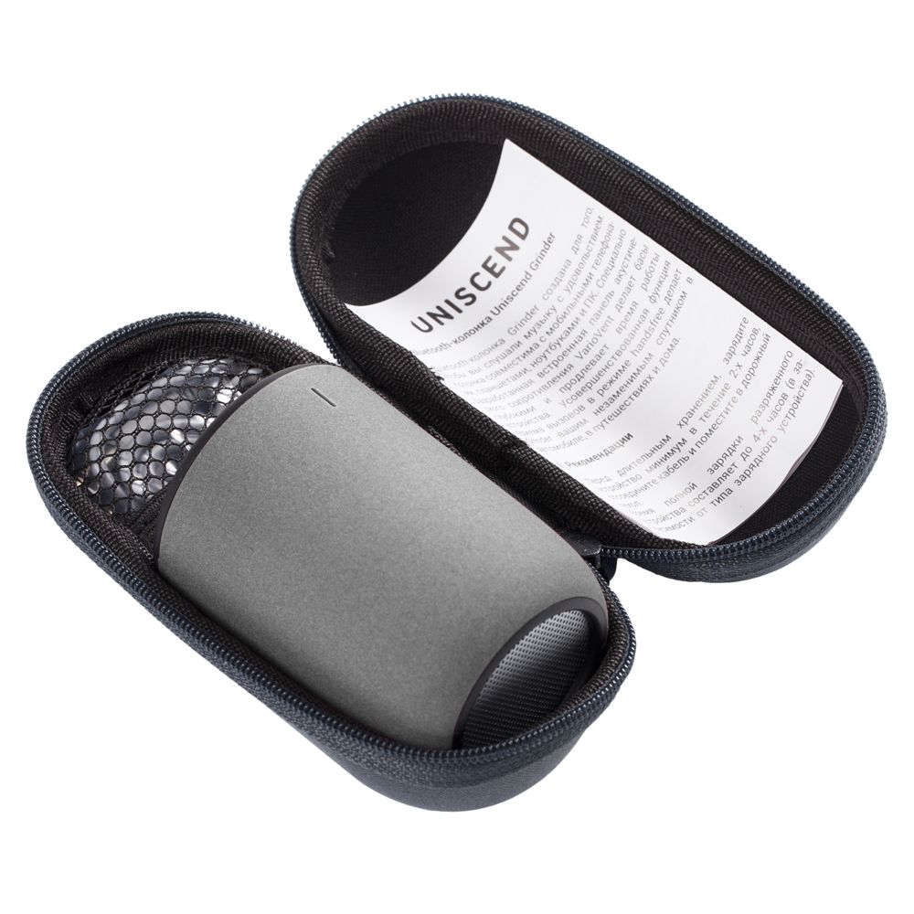 Беспроводная колонка Uniscend Grinder, серая-3