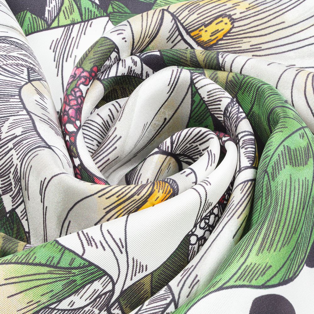 Платок шелковый Delicate, каллы-2