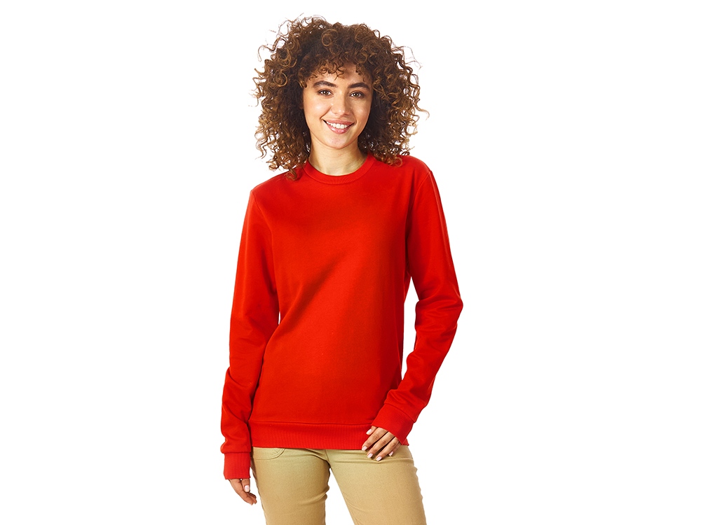 Свитшот Motion унисекс с начесом, красный-2