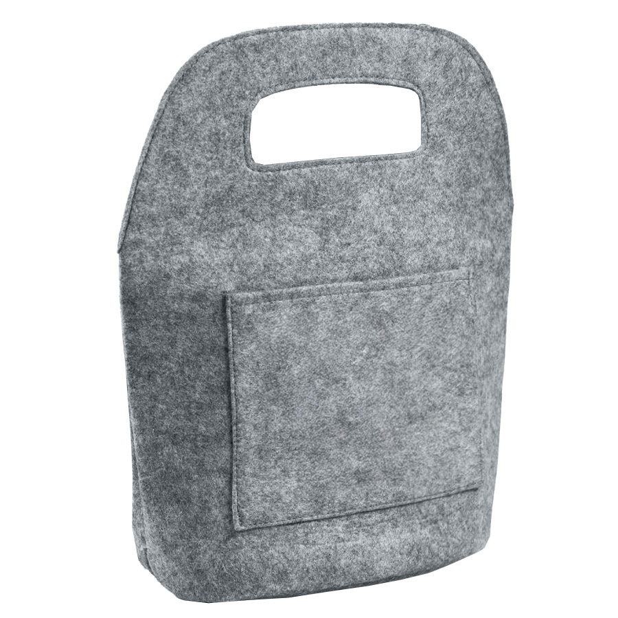 Термосумка "FELTY", 34 x 22 x 15 см, фетр, серый меланж-1