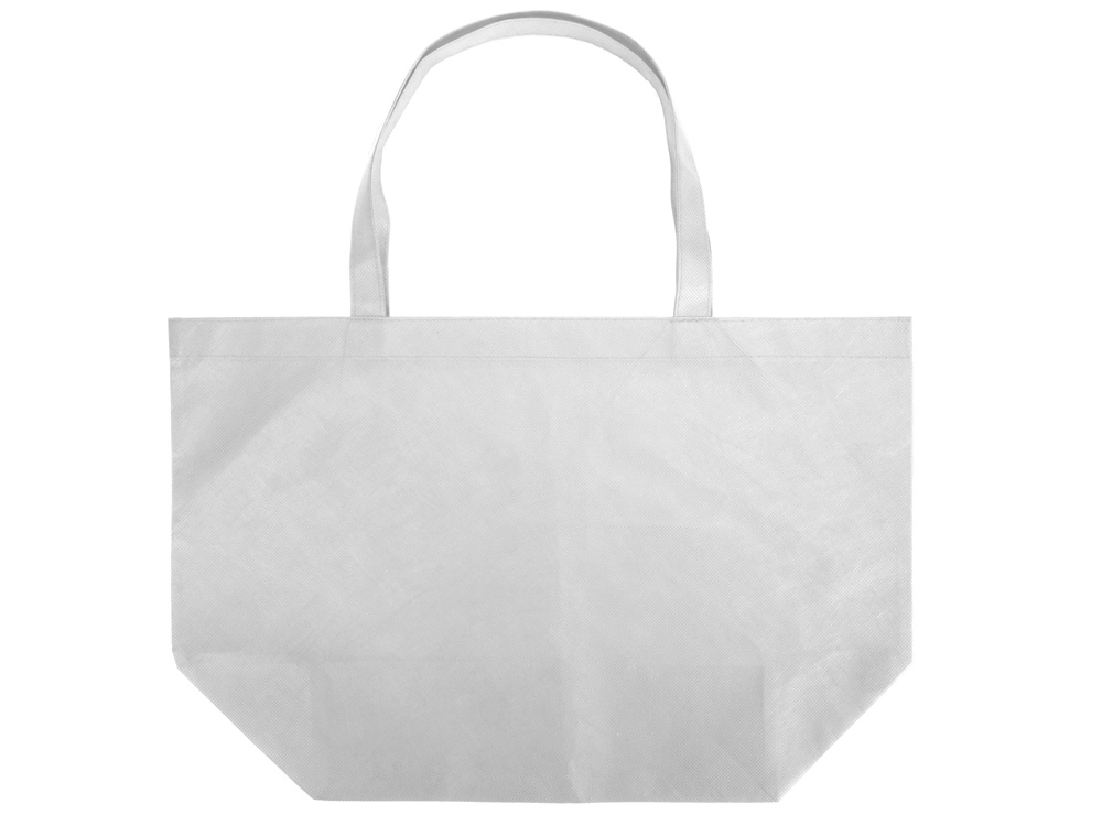 Сумка Reviver с донной складкой из нетканого переработанного материала RPET, белый-3