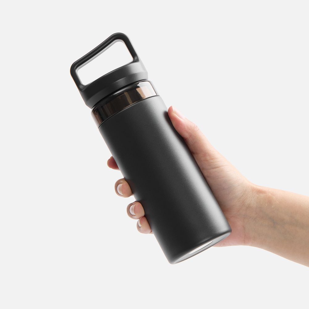 Термостакан Leval с ситечком, черный-1