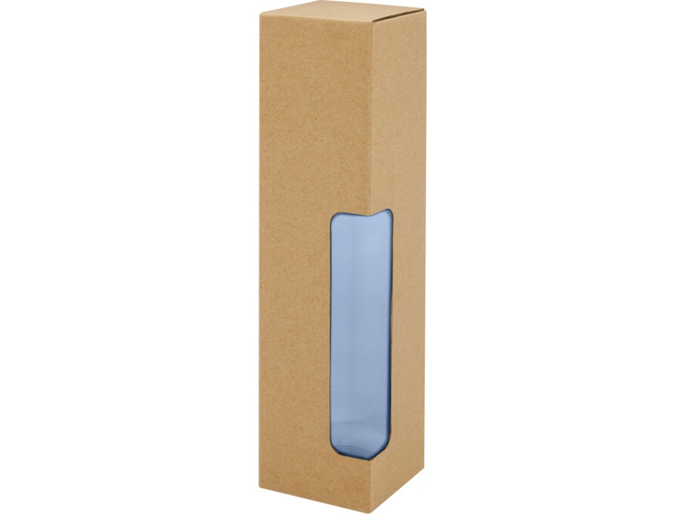 Ziggs спортивная бутылка из переработанного пластика объемом 650 мл, синий прозрачный-3