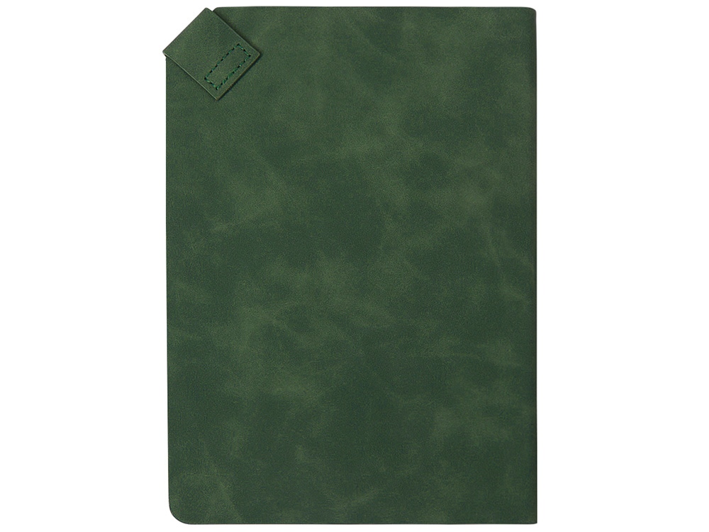 Блокнот А5 в гибкой обложке Chaplin, зеленый-3