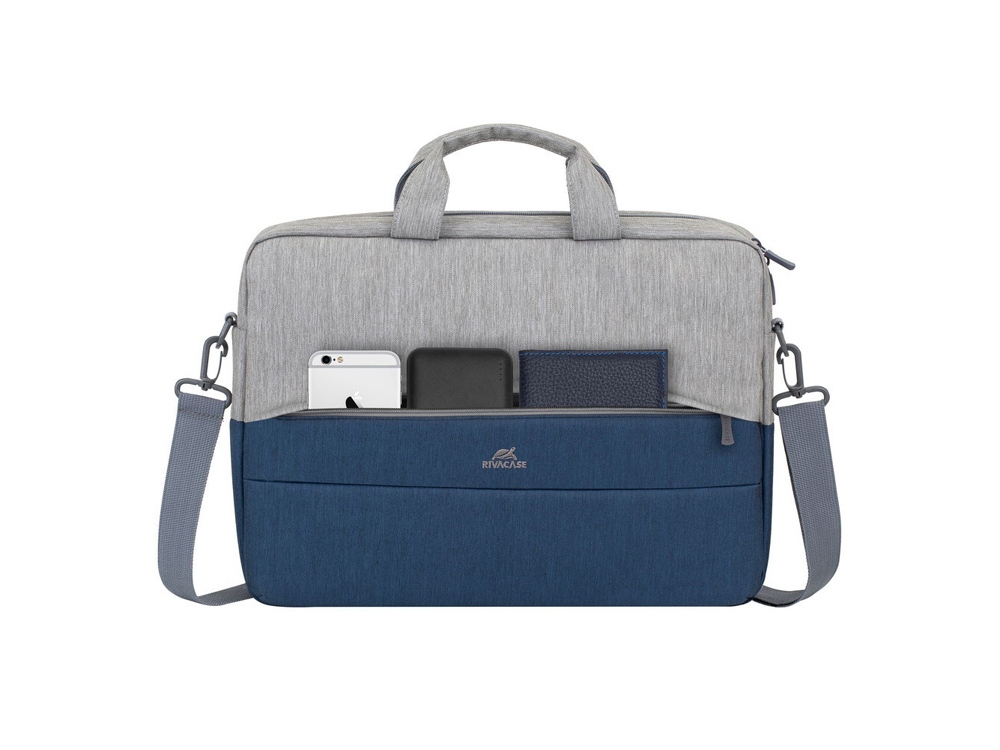 RIVACASE 7532 grey/dark blue сумка для ноутбука 15.6''-13