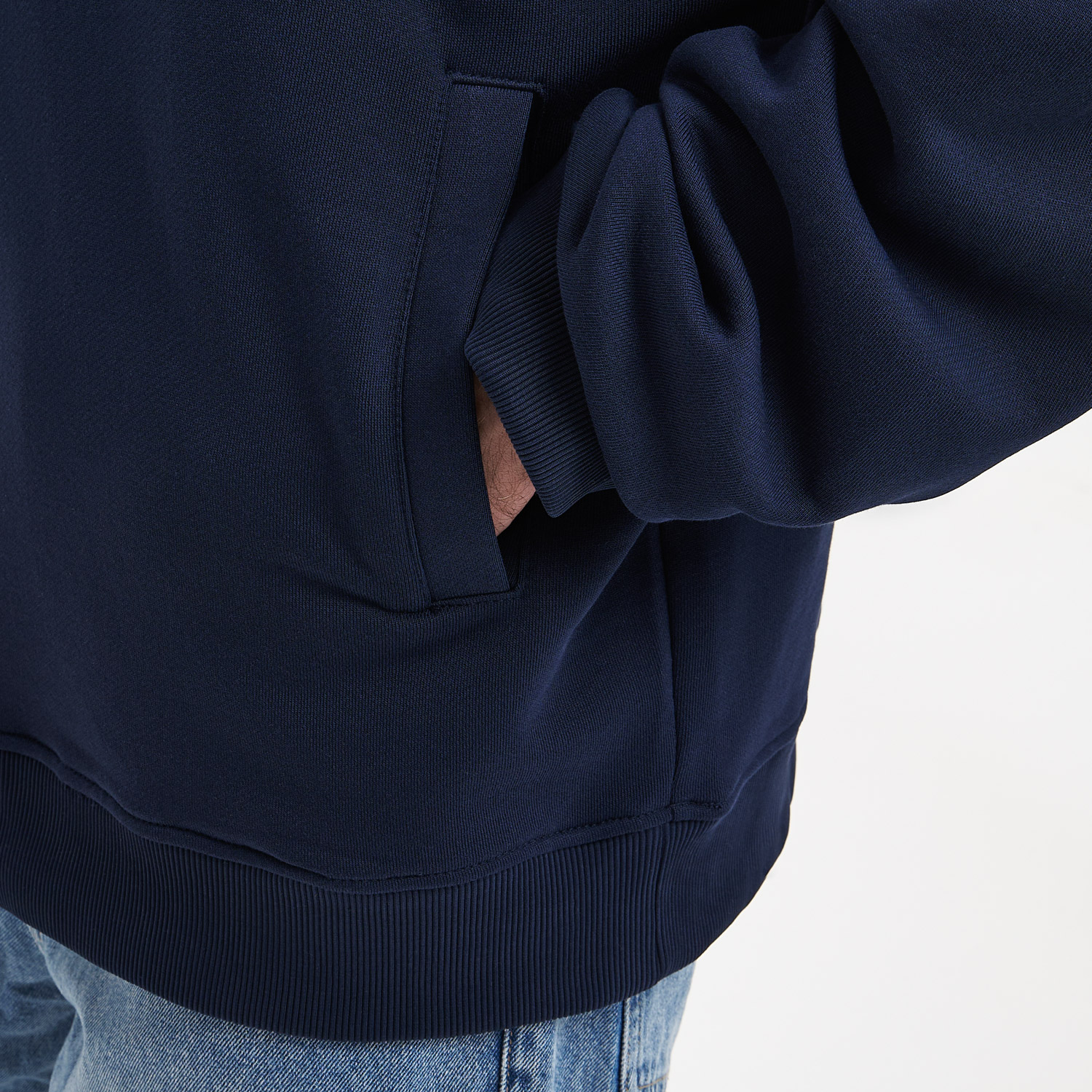 Худи оверсайз унисекс Фьюжн (Fusion), темно-синий-9