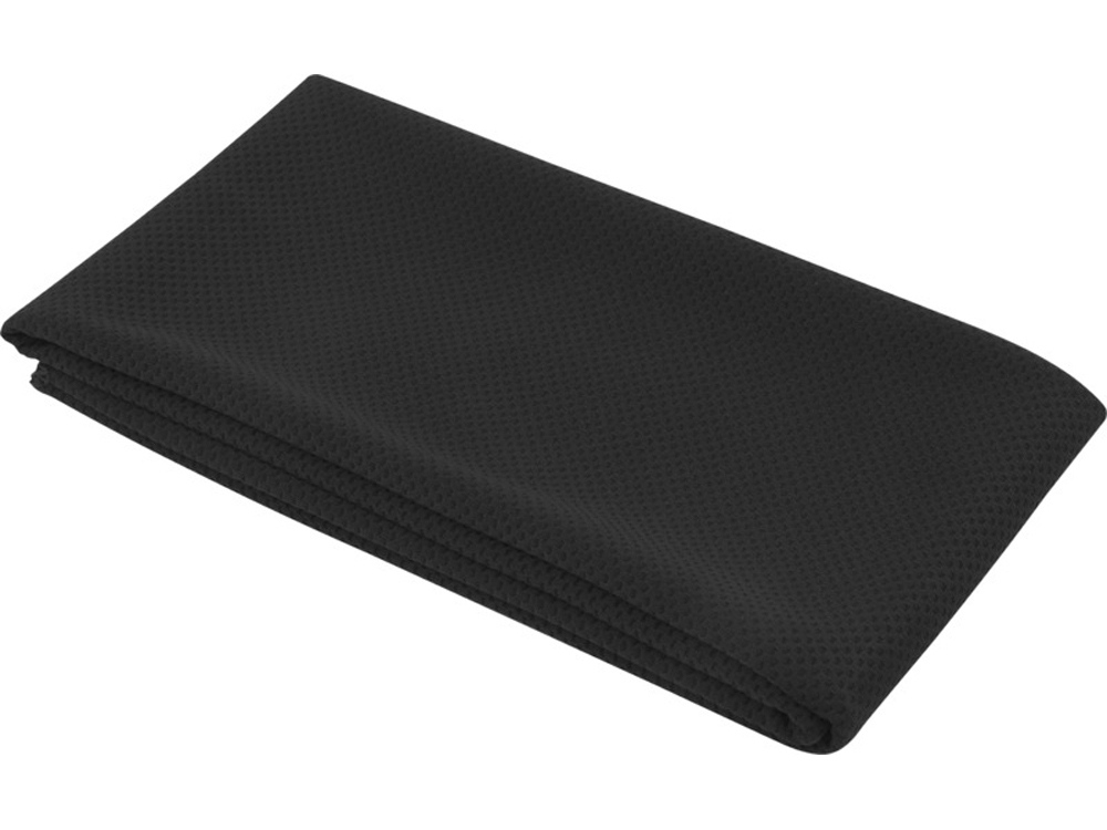 Althea спортивное полотенце 30х80 см - сплошной черный-0