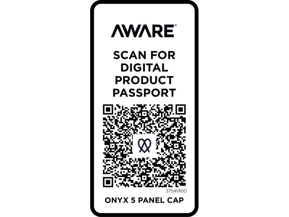 Onyx с 5 панелями Aware™ кепка из переработанных материалов - сплошной черный-3