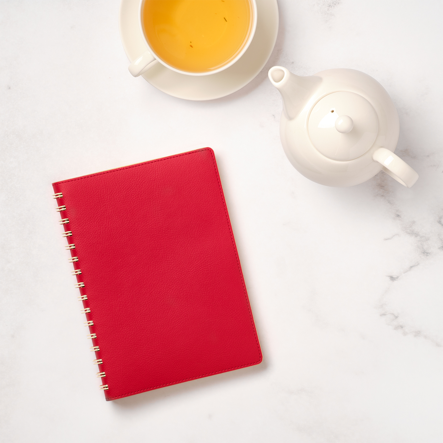 Ежедневник Виста (Vista) недатированный, красный/бежевый-11