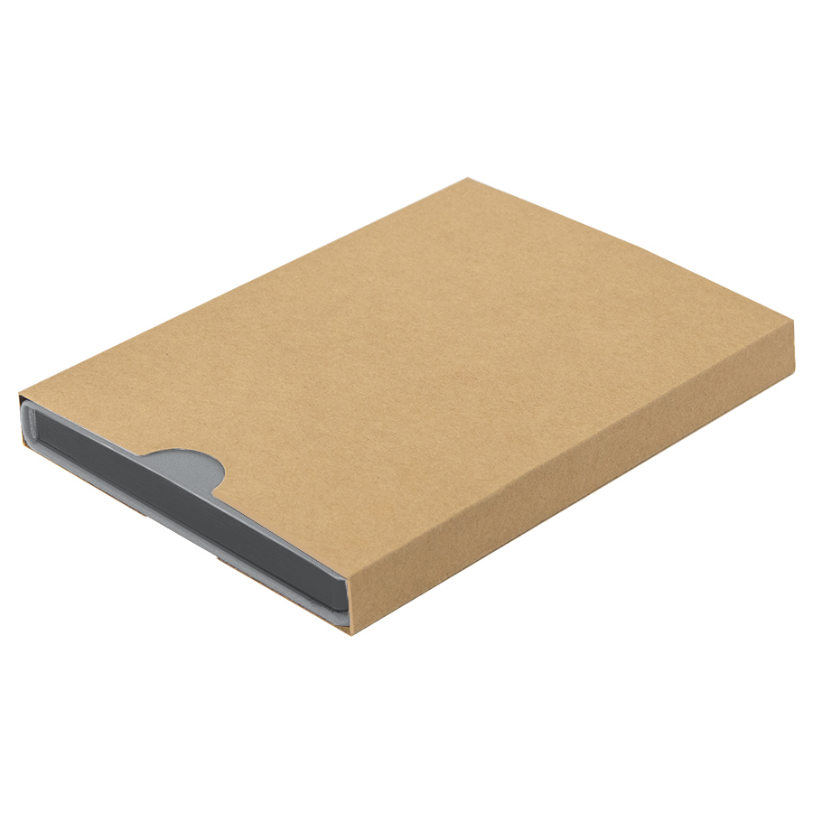 Ежедневник недатированный Pulpy, А5,  светло-серый, кремовый блок в линейку, светло-серый срез, светло-серый-8