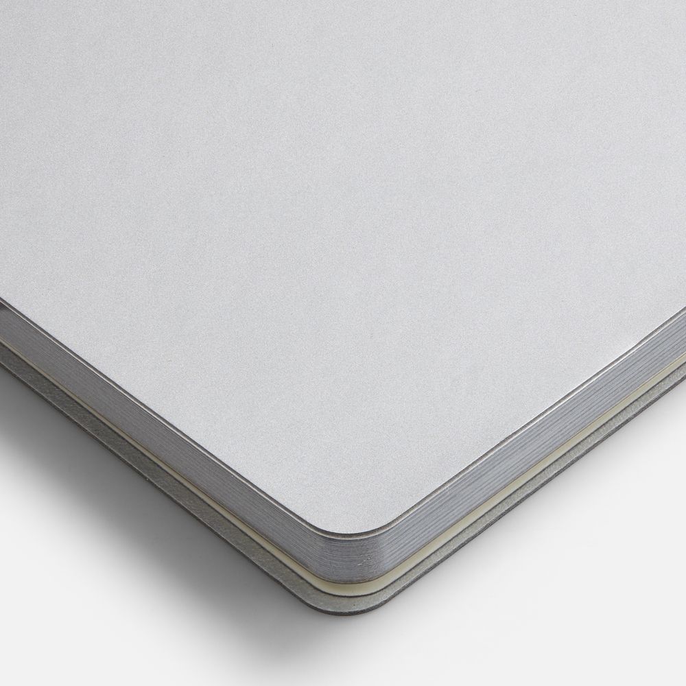 Блокнот Flex Shall ver.2, серебристый-2