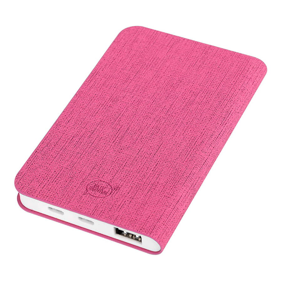 Универсальный аккумулятор "Provence" (5000mAh),розовый,7,5х12,1х1,1см, искусственная кожа,пл, розовый-1