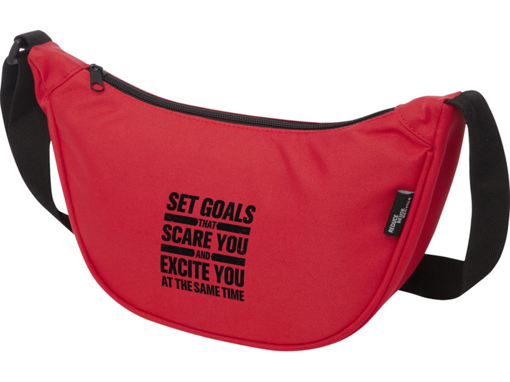 Byron поясная сумка из переработанных материалов объемом 1,5 л - Красный-4