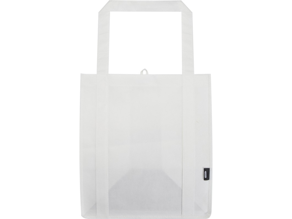 Liberty эко-сумка с прочным днищем объемом 6 л из нетканого материала, переработанного по стандарту GRS - Белый-1