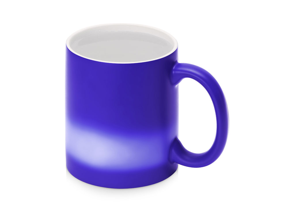 Кружка-хамелеон Magic матовая, синий/белый-3