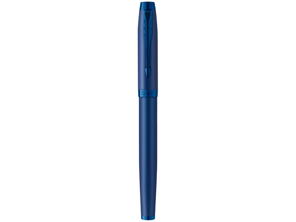 Ручка роллер Parker IM Monochrome Blue, стержень:F, цвет чернил: black, в подарочной упаковке.-1