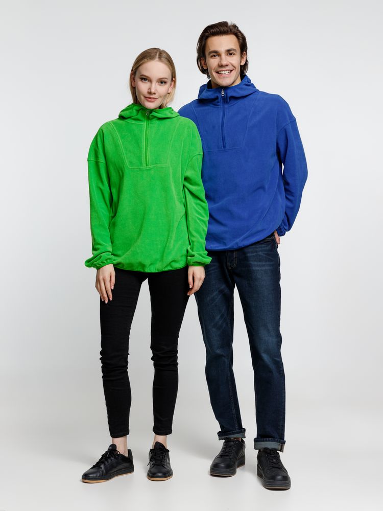 Анорак флисовый унисекс Fliska, ярко-синий-4