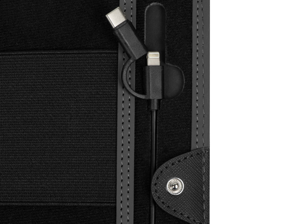 Органайзер с функцией беспроводной зарядки Manner, 5000 mah, черный-7