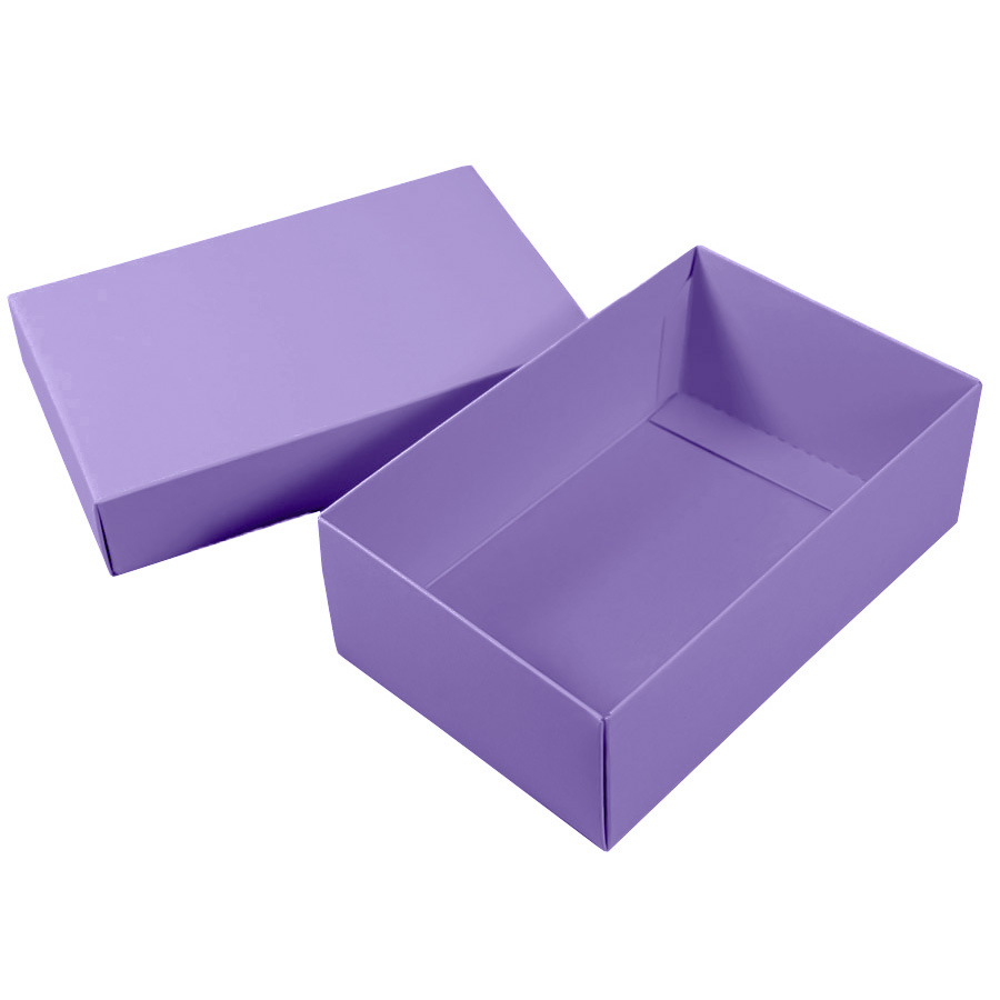 Коробка картонная, "COLOR" 11,5*6*17 см; фиолетовый, фиолетовый-2