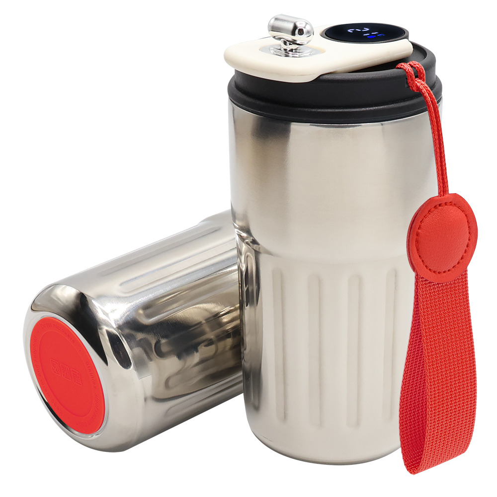 Термокружка Ashly To Go, Серебристый/красный-0