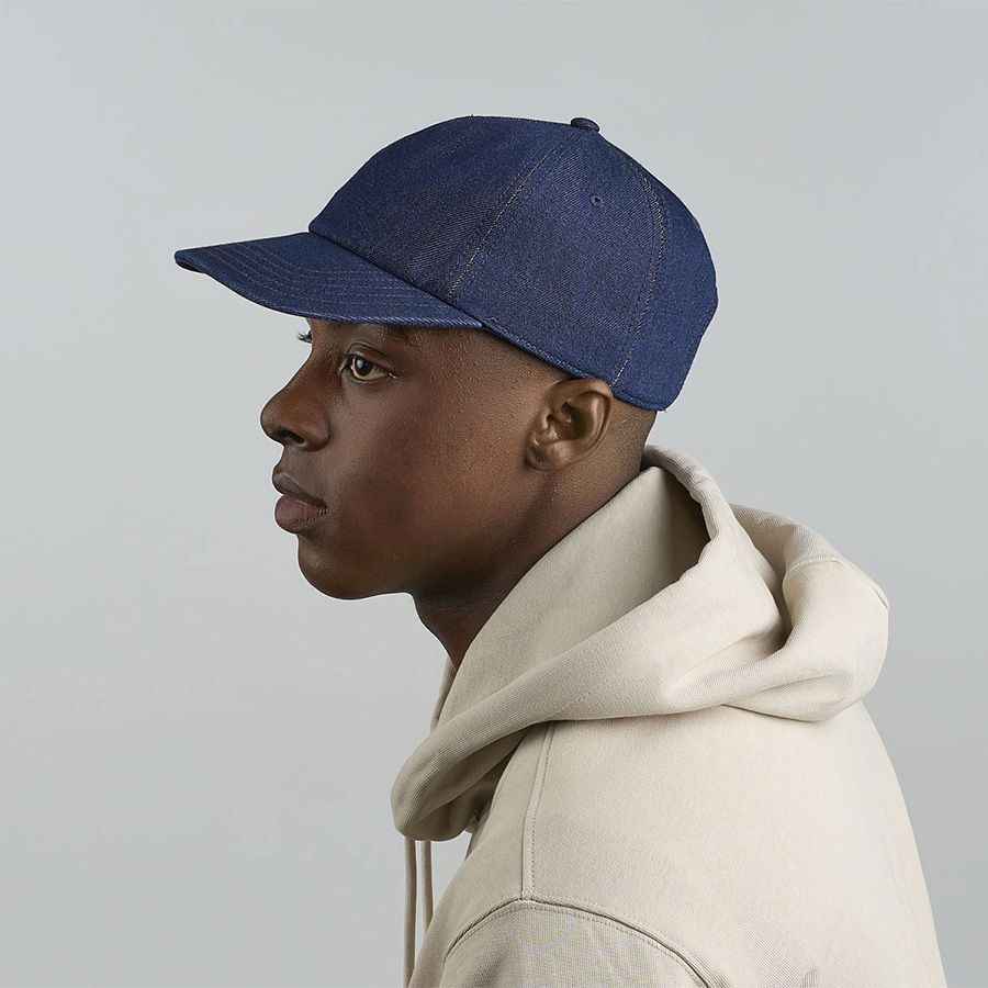 Бейсболка IRAYA, 5 клиньев, металлическая застежка, темно-синий-3