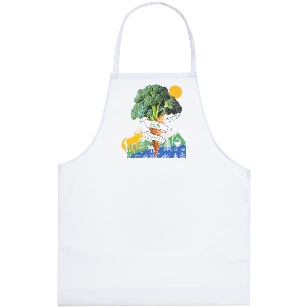 Фартук «На здоровье!», белый-0