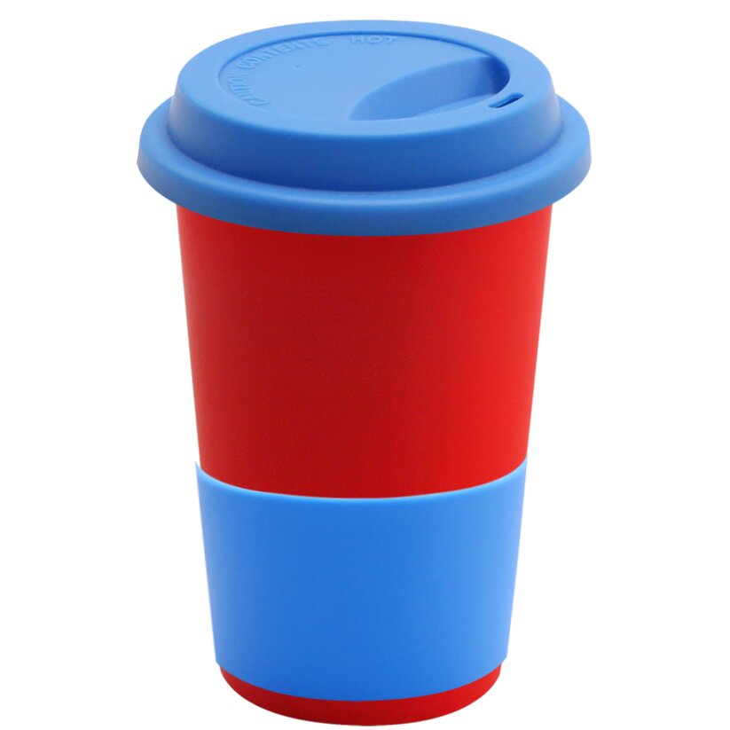 Кружка Magic To Go, Kрасный/светло-синий-0