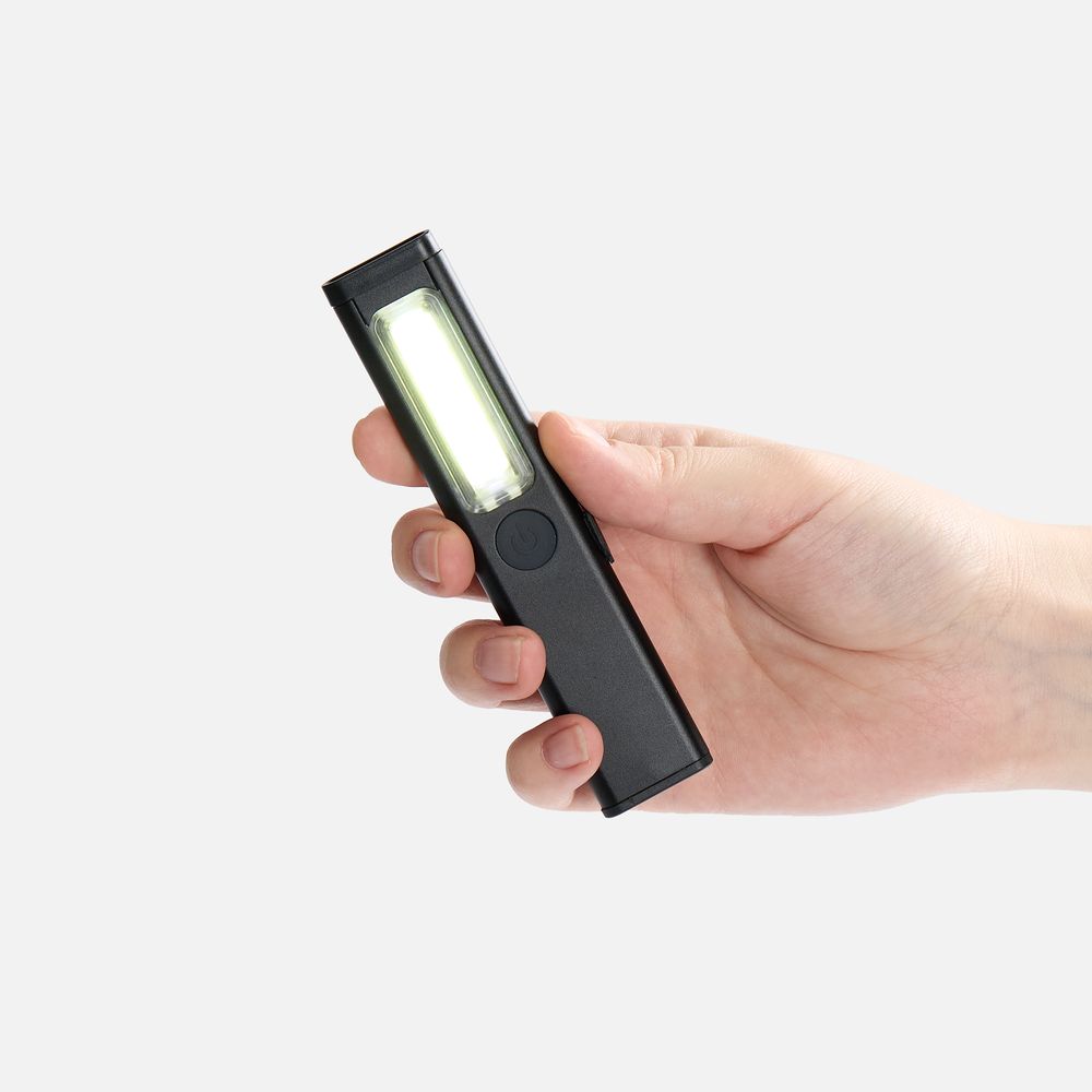 Фонарик-факел аккумуляторный Wallis, ver.2, черный-2