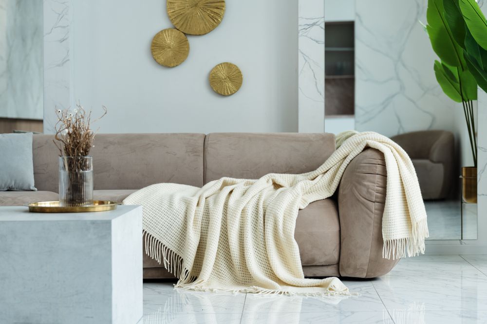 Плед «Онега XL», бежевый-3