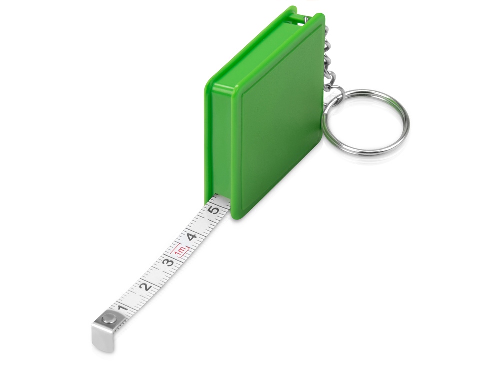 Брелок-рулетка, 1 м., зеленое яблоко-1