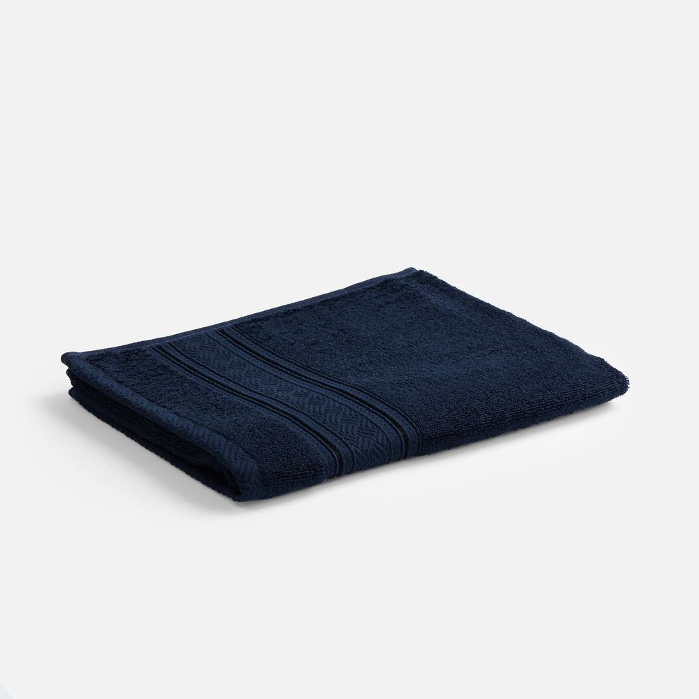 Полотенце махровое Terrychic, среднее, темно-синее-1