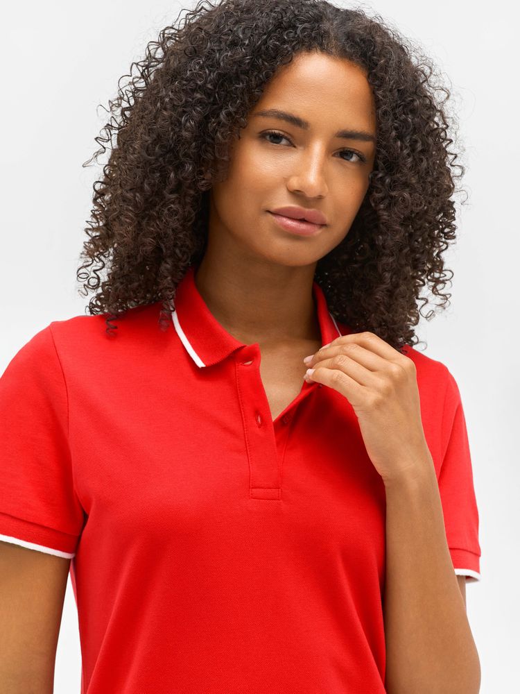 Рубашка поло унисекс Palermo, темно-синяя с белым-3