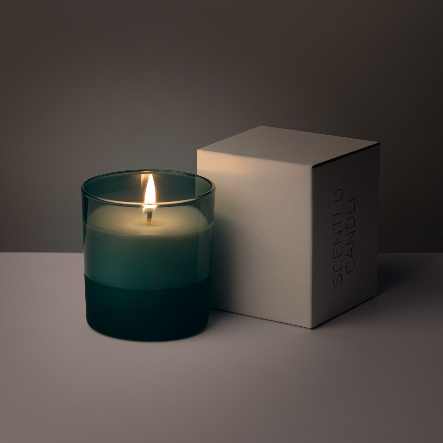 Ароматическая свеча Emerald, зеленая-5