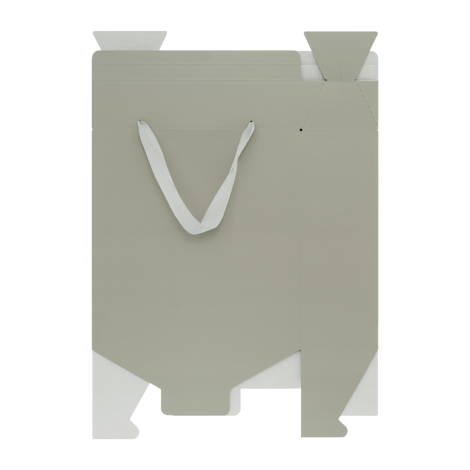 Подарочная коробка-пакет универсальная большая, серая-2