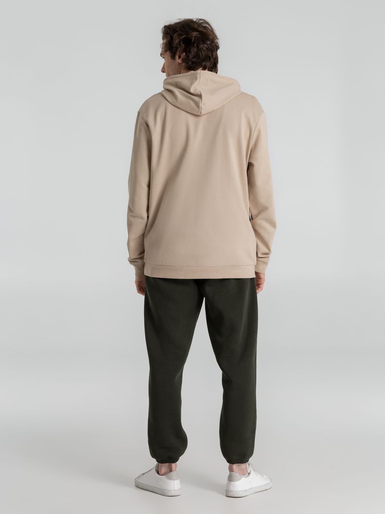 Толстовка с капюшоном унисекс Hoodie, бежевая-4