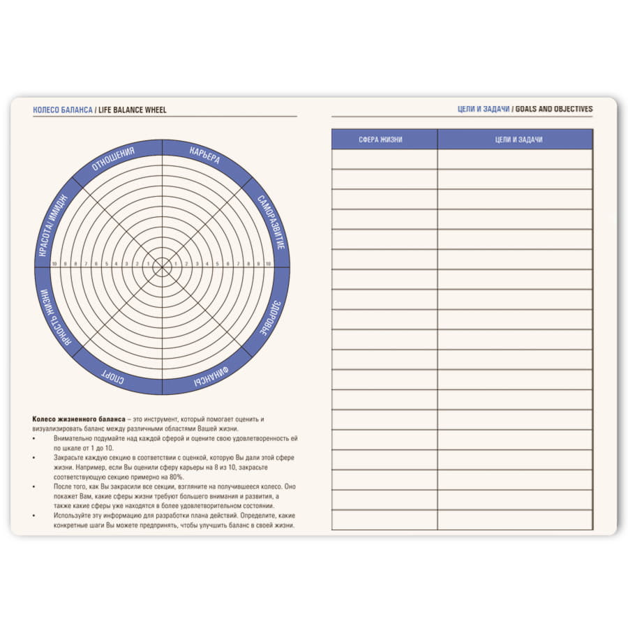 Ежедневник недатированный Fusion, А5, синий, кремовый блок в линейку, синий-5
